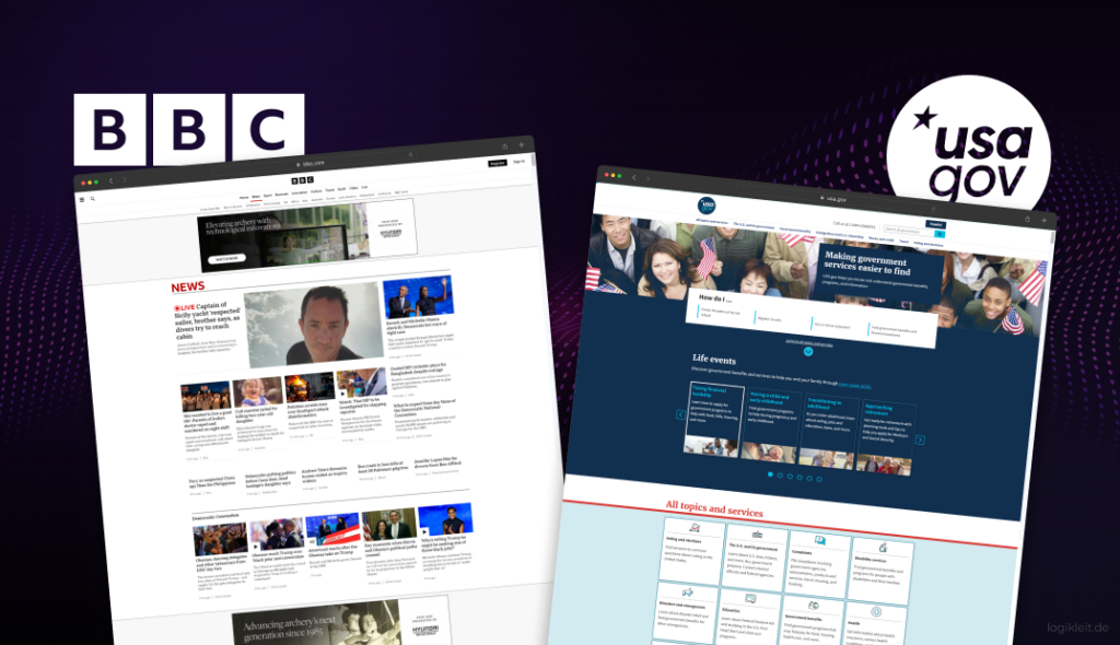 Screenshot of a well-designed, accessible website featuring clear navigation, high contrast, and accessible content.